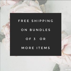 Free shipping on 3 or bundles!